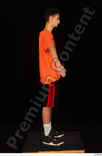 Danior black shorts black sneakers dressed orange t shirt shoes…
